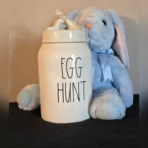 Rae Dunn EGG HUNT Easter Ceramic Canister 8 inches Tall  Vintage